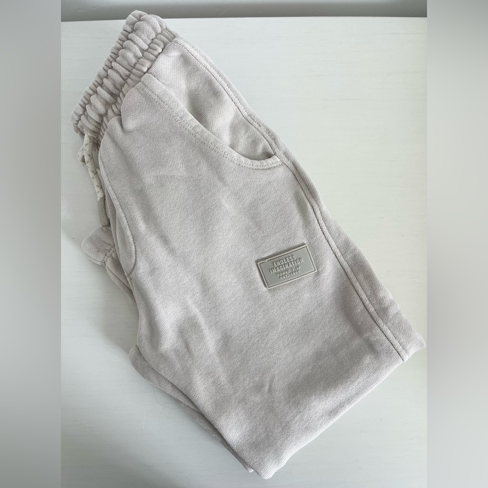 Kids Beige Jogger Pants